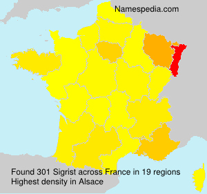 Surname Sigrist in France