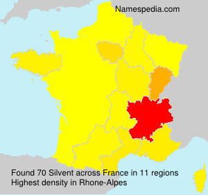 Surname Silvent in France
