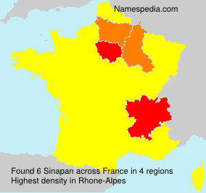 Surname Sinapan in France