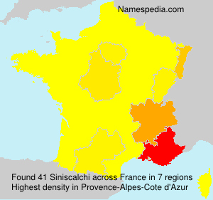 Surname Siniscalchi in France