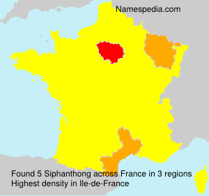 Surname Siphanthong in France
