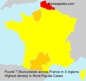 Surname Skorczewski in France
