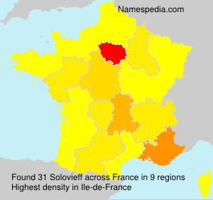 Surname Solovieff in France