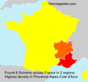 Surname Sorrento in France