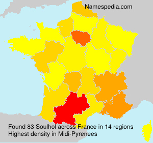 Surname Soulhol in France