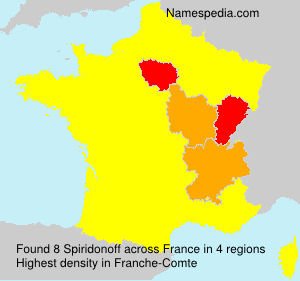 Surname Spiridonoff in France