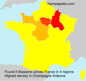 Surname Stassens in France