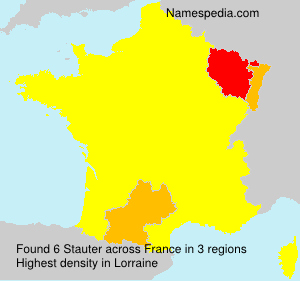 Surname Stauter in France