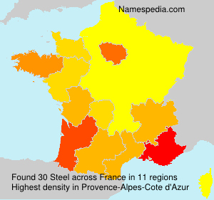 Surname Steel in France