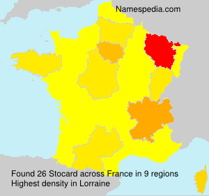 Surname Stocard in France