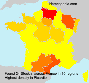 Surname Stocklin in France