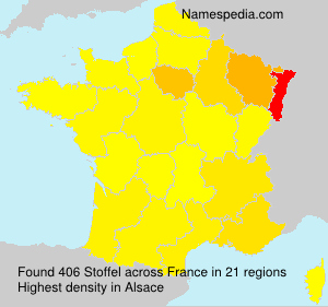 Surname Stoffel in France