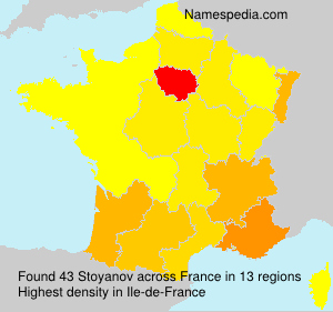 Surname Stoyanov in France