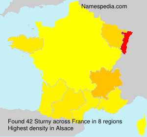 Surname Sturny in France