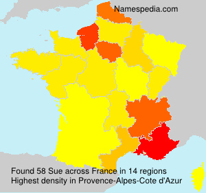 Surname Sue in France