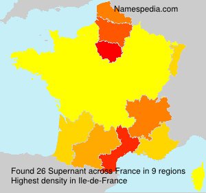 Surname Supernant in France