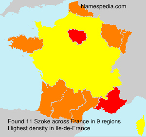Surname Szoke in France