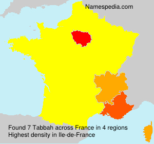 Surname Tabbah in France