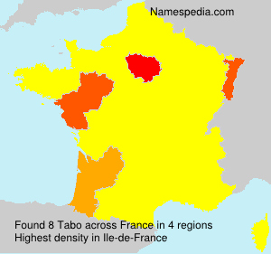 Surname Tabo in France