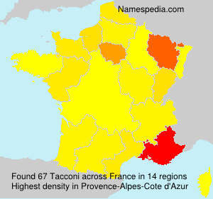 Surname Tacconi in France