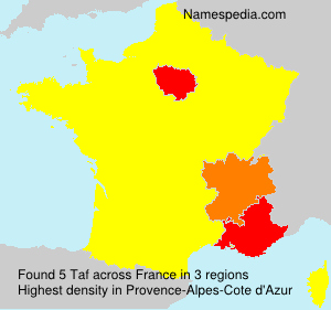 Surname Taf in France