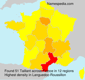 Surname Taillant in France