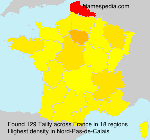 Surname Tailly in France
