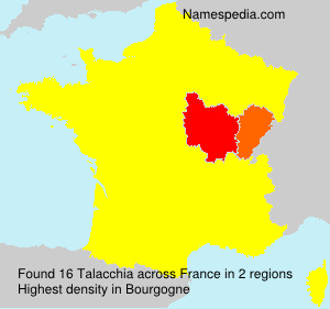 Surname Talacchia in France
