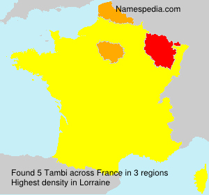 Surname Tambi in France