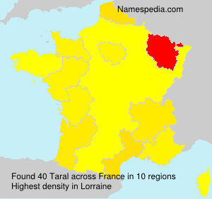 Surname Taral in France