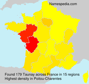 Surname Taunay in France