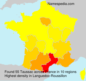 Surname Taussac in France