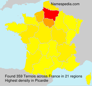 Surname Ternois in France