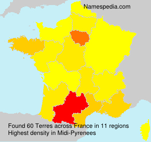 Surname Terres in France