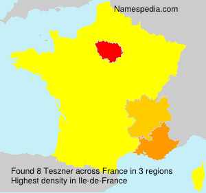 Surname Teszner in France