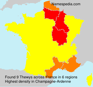 Surname Thewys in France