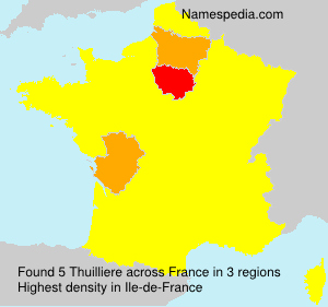 Surname Thuilliere in France