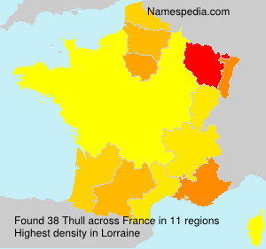 Surname Thull in France