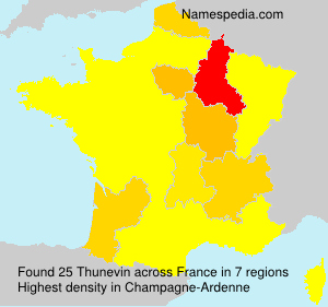 Surname Thunevin in France