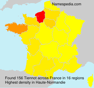 Surname Tiennot in France