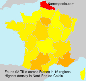 Surname Tillie in France
