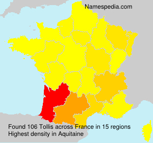 Surname Tollis in France