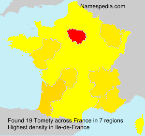 Surname Tomety in France