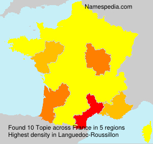 Surname Topie in France