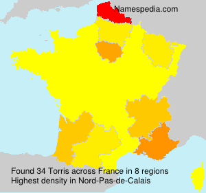 Surname Torris in France