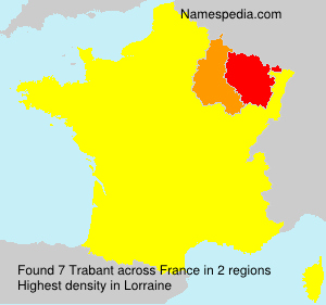 Surname Trabant in France