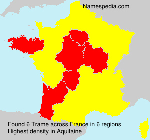 Surname Trame in France