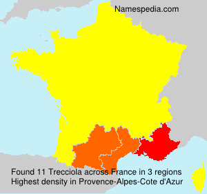 Surname Trecciola in France