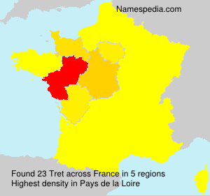 Surname Tret in France