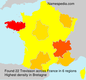 Surname Trevisson in France